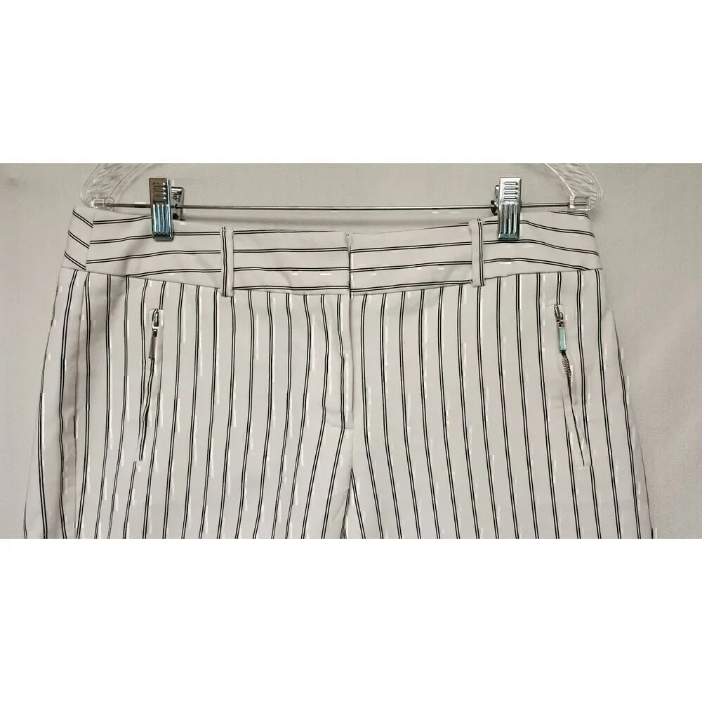 APT. 9 STRIPED CAPRI STRIPED BLACK/WHITE SIZE 10